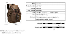 Load image into Gallery viewer, Rucksack Scione Canvas Travel Bag