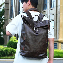 Load image into Gallery viewer, Laptop Scione PU Leather Travel Backpack
