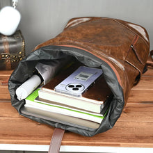 Load image into Gallery viewer, Laptop Scione PU Leather Travel Backpack