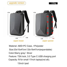 Load image into Gallery viewer, Yiliongdaqi Laptop Waterproof Anti-theft ABS Hard Shell Backpack
