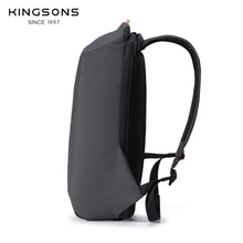 Load image into Gallery viewer, Kingsons Anti-theft Men Backpack 180 Degree Open USB Charging Laptop Backpack 15.6 inch School Bags for Teenage Boys