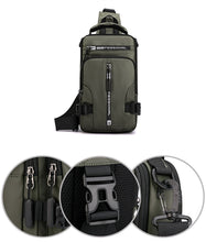 Load image into Gallery viewer, Tablet Haoshuai Nylon Shoulder Strap Backpack