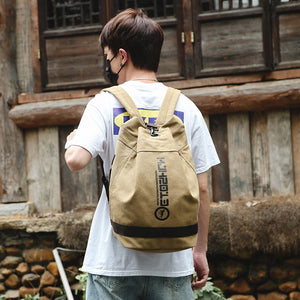 Hiking Wellvo Canvas Bucket Rucksack