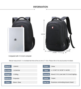 Laptop Oiwas Polyester Waterproof Backpack