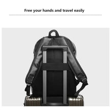 Load image into Gallery viewer, Laptop PU Leather Business Travel Backpack
