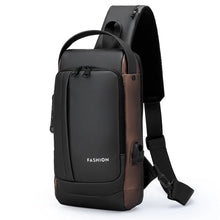 Load image into Gallery viewer, Men's Bag Password Lock Anti-theft USB Shoulder Bag Man Crossbody Bag Travel Backpack Sling Chest Bags Pack Messenger Pack
