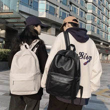 Load image into Gallery viewer, Casual Travel PU Leather Backpack
