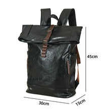 Load image into Gallery viewer, Laptop Scione PU Leather Travel Backpack
