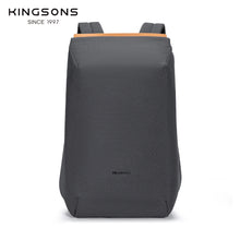 Load image into Gallery viewer, Kingsons Anti-theft Men Backpack 180 Degree Open USB Charging Laptop Backpack 15.6 inch School Bags for Teenage Boys
