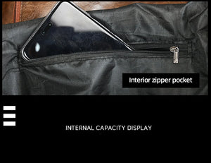 Laptop Scione PU Leather Travel Backpack