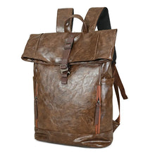 Load image into Gallery viewer, Laptop Scione PU Leather Travel Backpack
