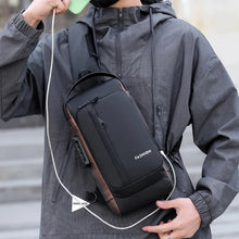 Load image into Gallery viewer, Men's Bag Password Lock Anti-theft USB Shoulder Bag Man Crossbody Bag Travel Backpack Sling Chest Bags Pack Messenger Pack
