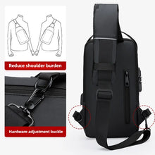 Load image into Gallery viewer, Men's Bag Password Lock Anti-theft USB Shoulder Bag Man Crossbody Bag Travel Backpack Sling Chest Bags Pack Messenger Pack
