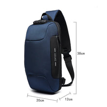 Load image into Gallery viewer, OZUKO Multifunction Crossbody Bag for Men Anti-theft Shoulder Messenger Bags Male Waterproof Short Trip Chest Bag Shoulder New
