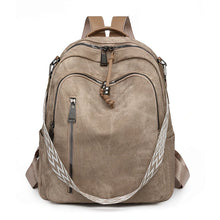 Load image into Gallery viewer, Fashion Backpack Women High Quality Pu Leather Daypack Ladies Shoulder Bag Designer Large Capacity Bagpack for Girls School Bag
