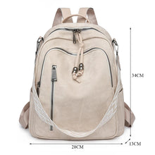 Load image into Gallery viewer, Fashion Backpack Women High Quality Pu Leather Daypack Ladies Shoulder Bag Designer Large Capacity Bagpack for Girls School Bag
