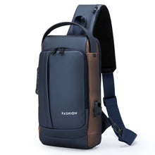 Load image into Gallery viewer, Men's Bag Password Lock Anti-theft USB Shoulder Bag Man Crossbody Bag Travel Backpack Sling Chest Bags Pack Messenger Pack
