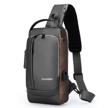 Load image into Gallery viewer, Men's Bag Password Lock Anti-theft USB Shoulder Bag Man Crossbody Bag Travel Backpack Sling Chest Bags Pack Messenger Pack
