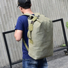 Load image into Gallery viewer, Rucksack Large Capacity Canvas Bucket Bag

