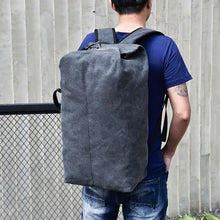 Load image into Gallery viewer, Rucksack Large Capacity Canvas Bucket Bag
