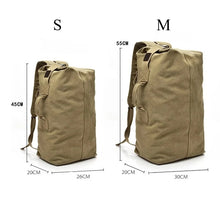 Load image into Gallery viewer, Rucksack Large Capacity Canvas Bucket Bag
