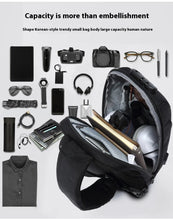 Load image into Gallery viewer, OZUKO Multifunction Crossbody Bag for Men Anti-theft Shoulder Messenger Bags Male Waterproof Short Trip Chest Bag Shoulder New
