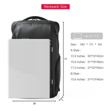 Load image into Gallery viewer, Kingsons Men 15&#39;&#39; 17&#39;&#39; Laptop Backpack Anti-theft Fashion Bag For Teenage Male Travel Business USB Charging Waterproof Backpacks
