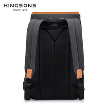 Load image into Gallery viewer, Kingsons Anti-theft Men Backpack 180 Degree Open USB Charging Laptop Backpack 15.6 inch School Bags for Teenage Boys
