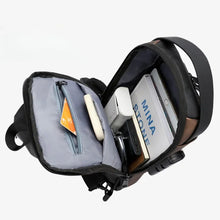 Load image into Gallery viewer, Men's Bag Password Lock Anti-theft USB Shoulder Bag Man Crossbody Bag Travel Backpack Sling Chest Bags Pack Messenger Pack
