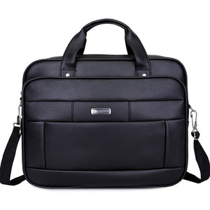 Wellvo Laptop PU Leather Travel Briefcase