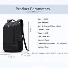 Load image into Gallery viewer, Laptop Oiwas Nylon Waterproof Backpack
