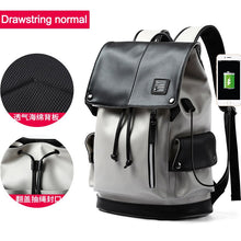 Load image into Gallery viewer, Wellvo Laptop Canvas Bucket Travel Backpack
