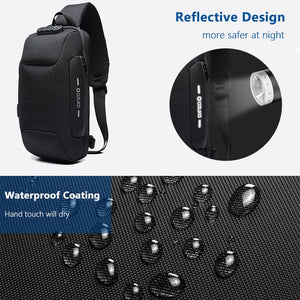 Tablet Ozuko Oxford Waterproof Anti-theft Backpack