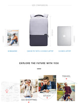 Load image into Gallery viewer, Tinyat Laptop Canvas Waterproof Travel Backpack
