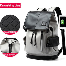 Load image into Gallery viewer, Wellvo Laptop Canvas Bucket Travel Backpack
