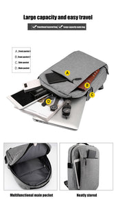 Laptop Business Travel Canvas Backpack