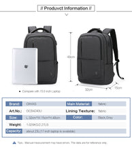 Load image into Gallery viewer, Laptop Oiwas Nylon Waterproof Travel Backpack
