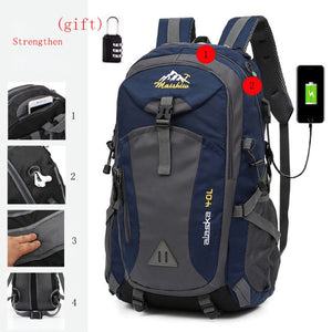 Camping Hiking Waterproof Nylon Rucksack