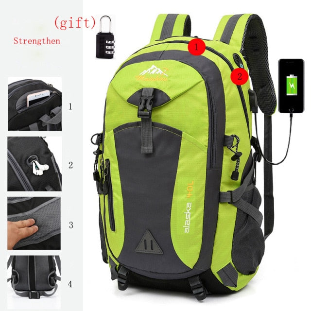 Camping Hiking Waterproof Nylon Rucksack