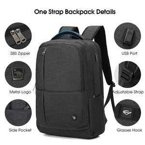 Laptop Oiwas Nylon Waterproof Travel Backpack