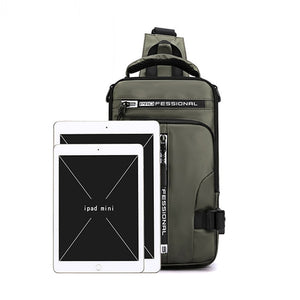 Tablet Haoshuai Nylon Shoulder Strap Backpack