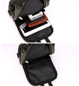 Tablet Haoshuai Nylon Shoulder Strap Backpack