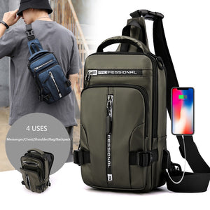 Tablet Haoshuai Nylon Shoulder Strap Backpack